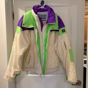 Retro Ultrex Snow Lion Large Winter Ski Coat Jacket